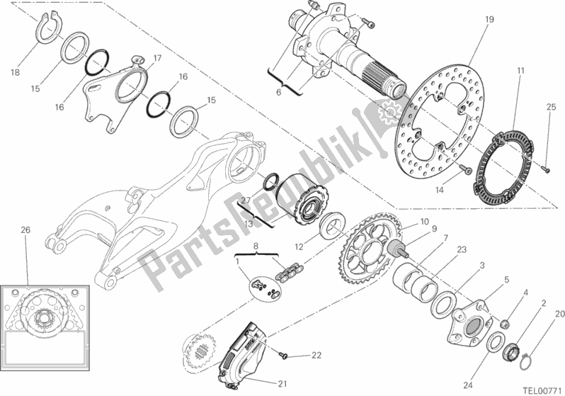 Wszystkie części do Piasta, Tylne Ko? O Ducati Hypermotard Hyperstrada Brasil 821 2016 Wszystkie części do Piasta, Tylne Ko? O Ducati Hypermotard Hyperstrada Brasil 821 2016